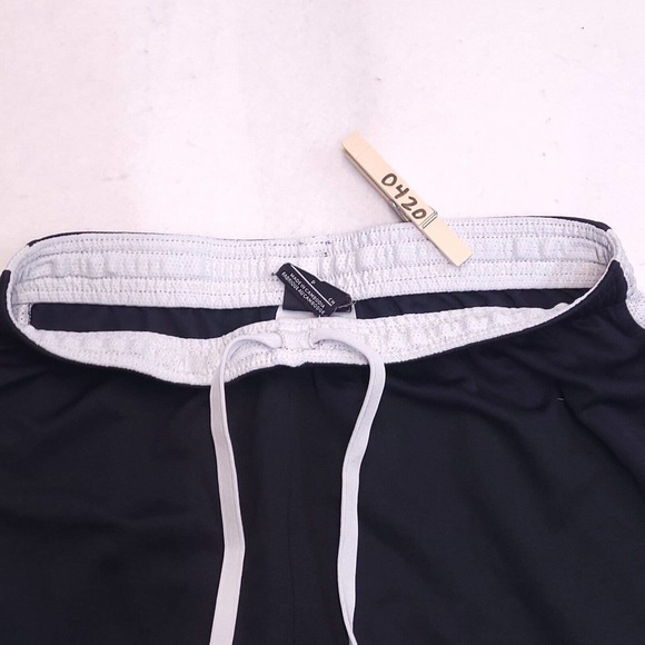 Nike Drawstring Athletic Running Shorts Womens Size Small Black White - Picture 3 of 8
